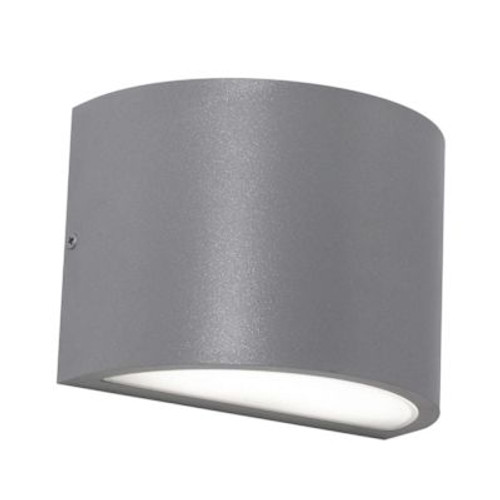 Afx Celia 5" LED Outdoor Wall Sconce, 27/30/35/40/50k, Textured Grey