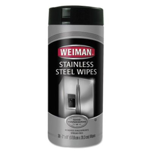 Weiman Stainless Steel Wipes, 7 X 8, Carton Of 120