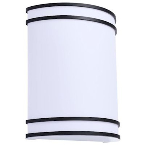 SATCO Glamour LED Wall Sconce Black Finish CCT Selectable