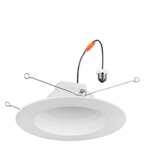 Sylvania 5" And 6" LED Retrofit Downlight, Medium Base, 3000k, 8 Watts, White