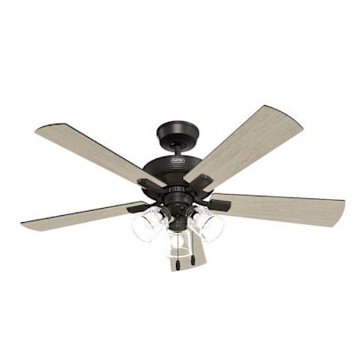 Hunter Fan 52" Crestfield Hunter Fanexpress Ceiling Fan With Led, Noble Bronze