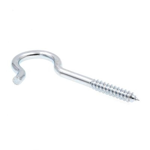 Generic Rd Bend Screw Hooks, .4, Zc, Package Of 10