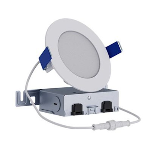 Halo 4" LED Slim Low-Glare Canless Downlight, Selectable CCT