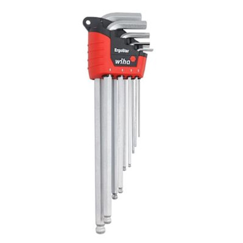 WIHA  9 Piece Ergostar Ball End Hex L-Key Set - Metric
