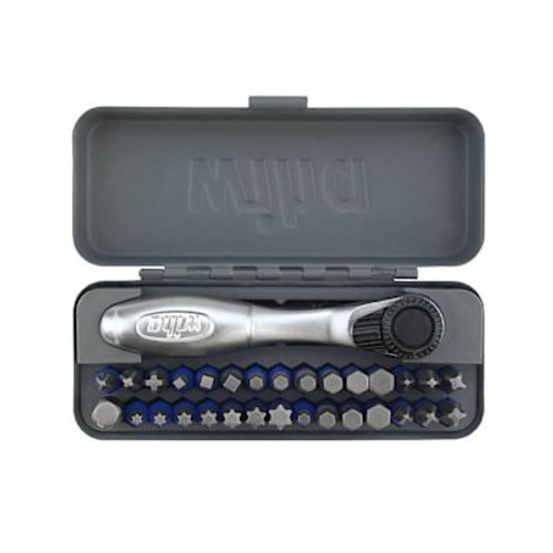 WIHA  32 Piece Gobox Terminatorblue Impact Bit Set With Mini Ratchet