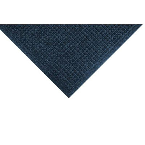 M+a Matting Waterhog Squares Fashion Mat Navy 2'X3' Smooth Backing