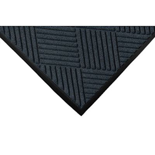 M+a Matting Waterhog Diamond Classic Mat Charcoal 3'X4' Smooth Backing