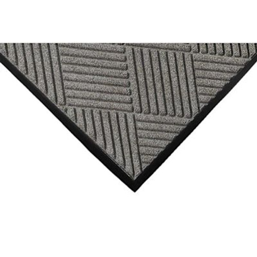 M+a Matting Waterhog Diamond Classic Mat Medium Grey 6'X8.4' Smooth Backing