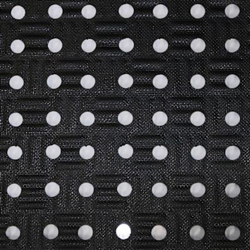 M+a Matting Comfort Station Max Mat With Holes Black 4' X 16.1'