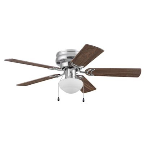 Generic Private Brand Meaford 42" Hugger Ceiling Fan, Brushed Nickel