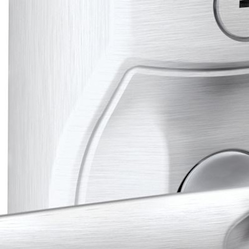 Schlage Keypad Flex Lock Jazz Lever, Satin Chrome
