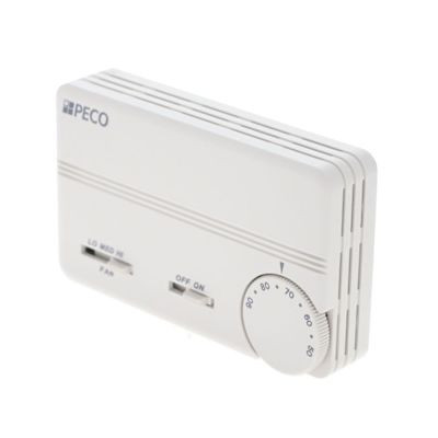 Peco Controls Electric Thermostat Auto Change Over 3 Speed Fan On Off