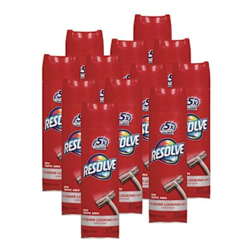 Resolve Foam Carpet Cleaner, Foam, 22 Oz, Aerosol Can, Carton Of 12