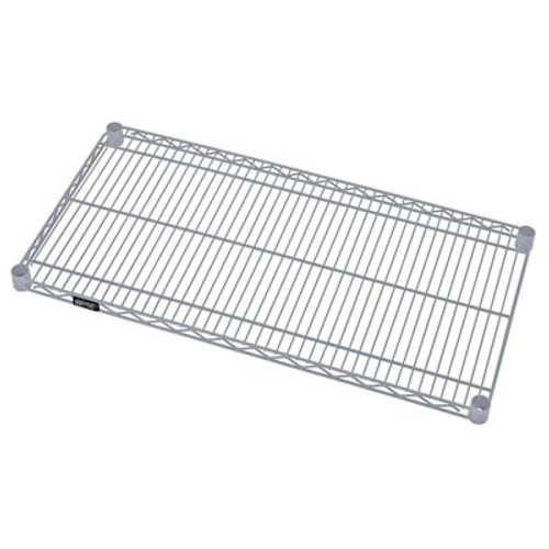 Quantum Storage Systems Wire Shelf 42"W X 12"D Grey Epoxy Finish