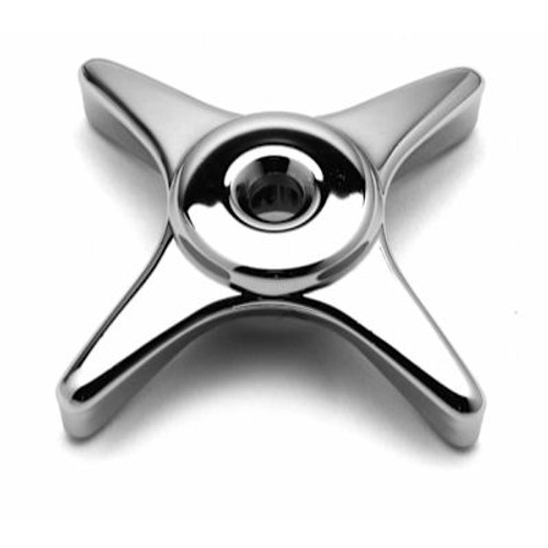 T&S Brass And Bronze 4-Arm Kitchen Handle, Chrome-Plated