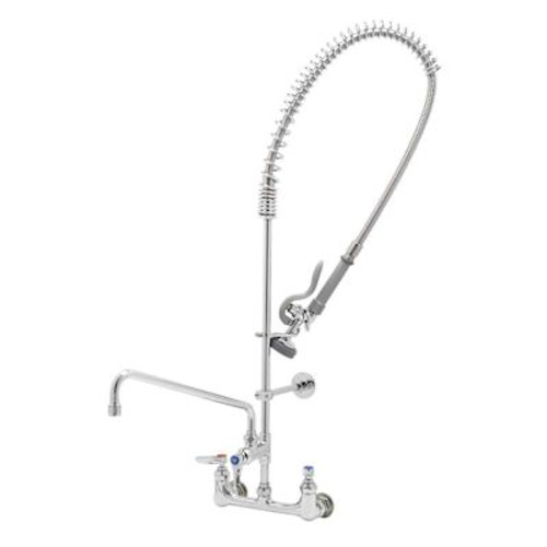 T&S Brass And Bronze Pre-Rinse Unit 8" Wall Mount Add-On Faucet W/14" Nozzle