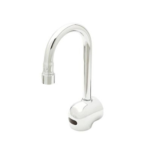 T&S Brass And Bronze Sensor Faucet Wall Mnt 6" Gsneck Ac/Dc Ctrl Mod Mixing Tee