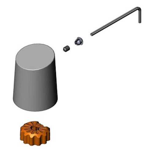 T&S Brass And Bronze Lakecrest Blank Push Button Cap Assembly