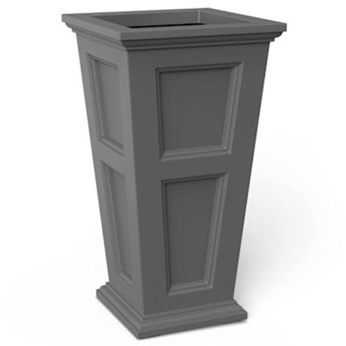 Mayne Fairfield 28" Tall Planter - Graphite Grey