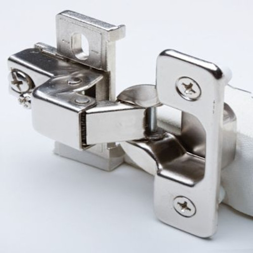 ½ In. Overlay Self-Closing Cabinet Hinge (Nickel) (2-Pack)