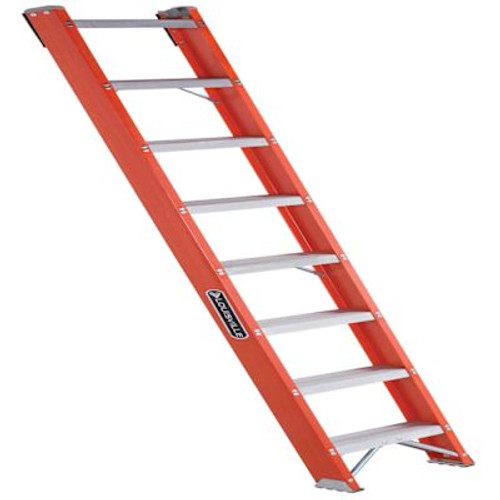 Louisville Ladder Fh1000 8 Ft. 300 Lb. Fiberglass 8-Step Shelf Ladder