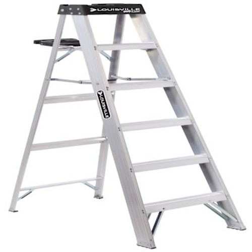 Louisville Ladder As3000 6 Ft. 300 Lb. 5-Step Aluminum Step Ladder