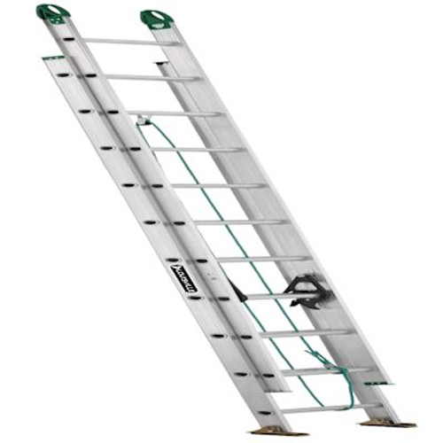 Louisville Ladder Ae4200 20 Ft. 225 Lb. Aluminum 20-Step Extension Ladder