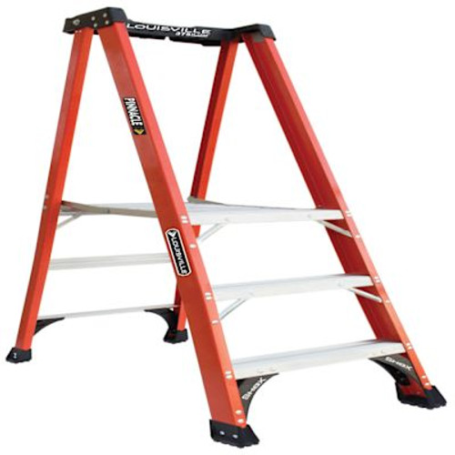 Louisville Ladder Fxp1800hd 3 Ft. 375 Lb. Fiberglass Pinnacle Platform Step Ladder