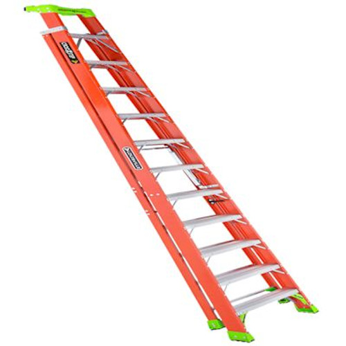 Louisville Ladder 12 Ft. Fiberglass Cross Step Convertible Ladder Type 1A