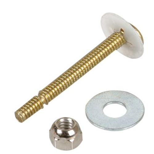 Toilet Bowl Bolts 1/4" X 2-1/4" Solid Brass Break-Off Design Package Of 10