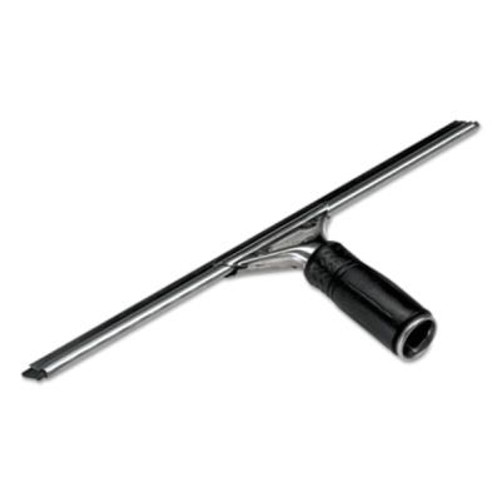 Unger PRO Stainless Steel Window Squeegee, 18 Inch Wide Blade, Black Rubber