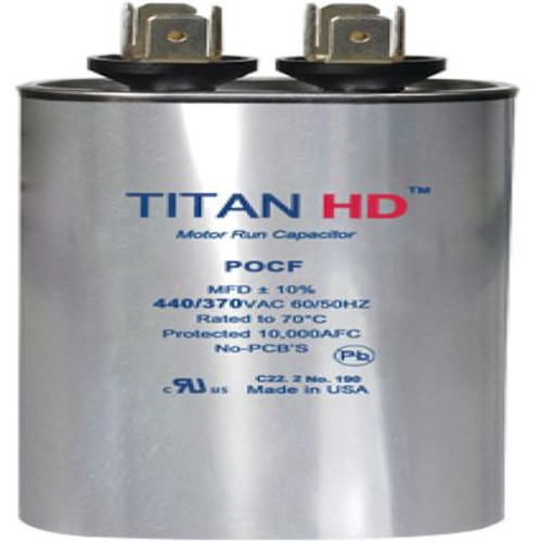 Packard Titan Hd Run Capacitor 80 Mfd 440/370 Volt Oval, Box Of 5