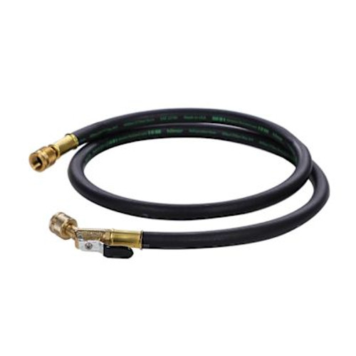 Hilmor 60in X 3/8in Black Vacuum Hose With Ball Valve End