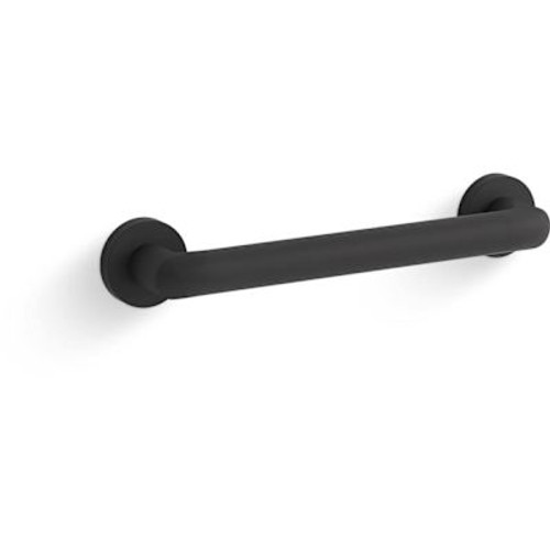 Kohler Kumin 12" Grab Bar-Matte Black