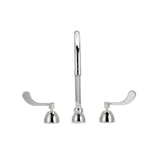 Zurn Widespread Gooseneck Faucet 1.5 Gpm Laminar Flow Control In Base Of Spout