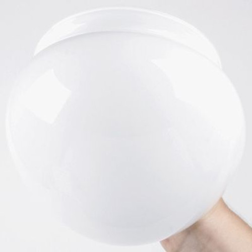 White Mushroom Glass Lens 6 In. Package Of 4