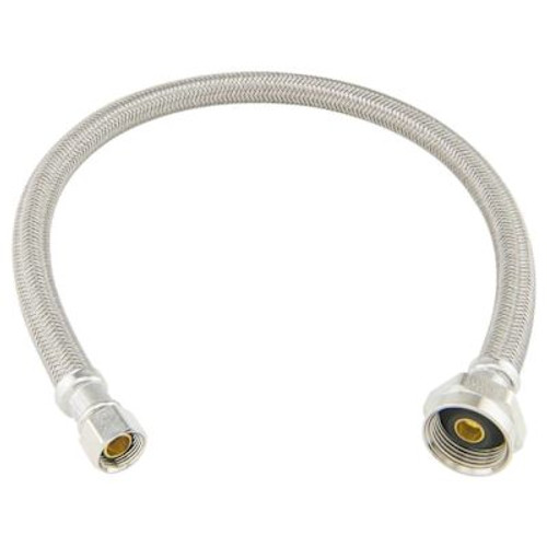 Brasscraft 3/8" Comp X7/8" Ballck Metal Nut X20" Braid Poly Toilet Cn Case Of 25