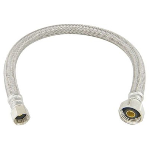 Brasscraft 3/8" Flare X1/2" FIP X16" Braided Polymer Faucet Connector Case Of 25
