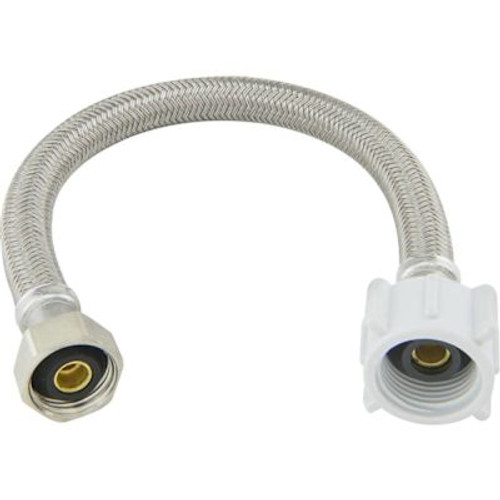 Brasscraft 1/2" FIP X7/8" Ballcock Nut X12" Braided Polymer Toilet Cn Case Of 25