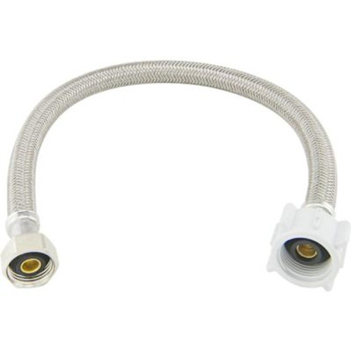 Brasscraft 1/2" FIP X7/8" Ballcock Nut X16" Braided Polymer Toilet Cn Case Of 25