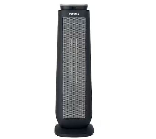 1500-Watt 23 in. Digital Tower Indoor Ceramic Heater Quiet Operation w/ Safety Overheat Protection and Fan Mode in Black