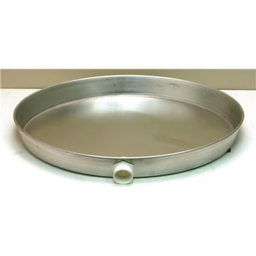 Camco 24 In. Aluminum Water Heater Pan With PVC Fitting