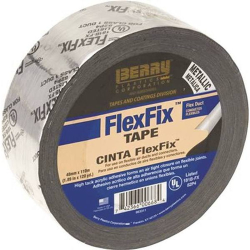 Berry Plastics 1.89 In X 120 Yd Flexfix Ul181b-Fx Listed Duct Tape