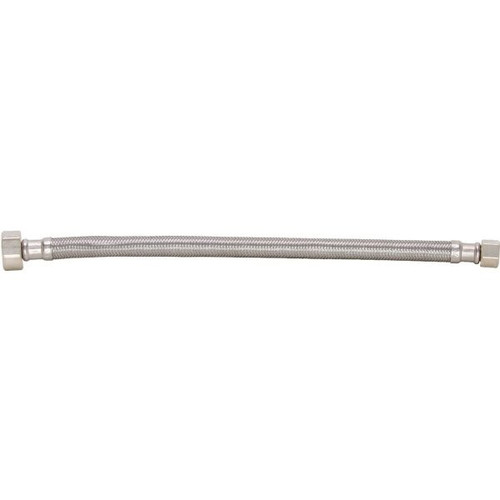 Durapro 3/8" Comp X 1/2" Fip X 12" Braided Stainless Steel Faucet Supply Line