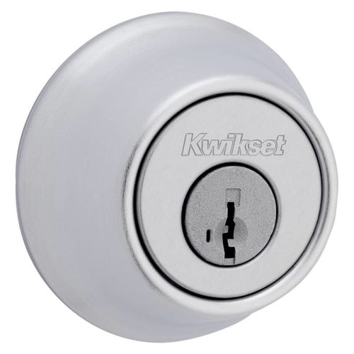 Kwikset 660 Series Satin Chrome Single Cylinder Deadbolt With Smartkey Security