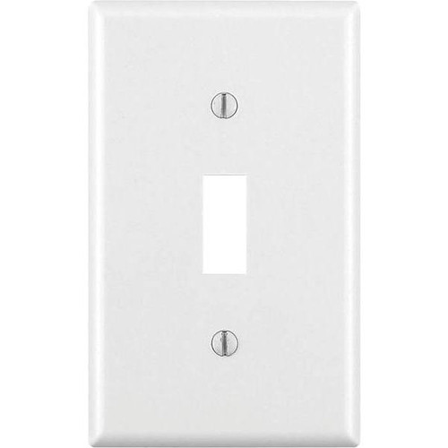 Leviton 1-Gang White Toggle Wall Plate Package Of 10