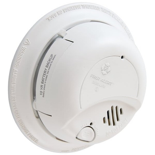 First Alert Brk Hardwired Smoke Alarm W/ 10 Year Sealed Lithium Battery Backup