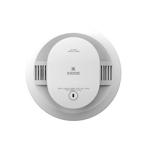 Kidde 10-Year Battery Powered Smoke Detector, LED Warning Lights
