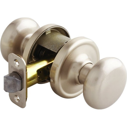 Kwikset Hancock Satin Nickel Hall/Closet Passage Door Knob