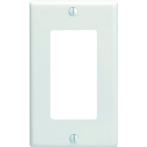 Leviton Decora 1-Gang Wall Plate, White